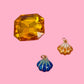Enamel Seashell Gold Charm
