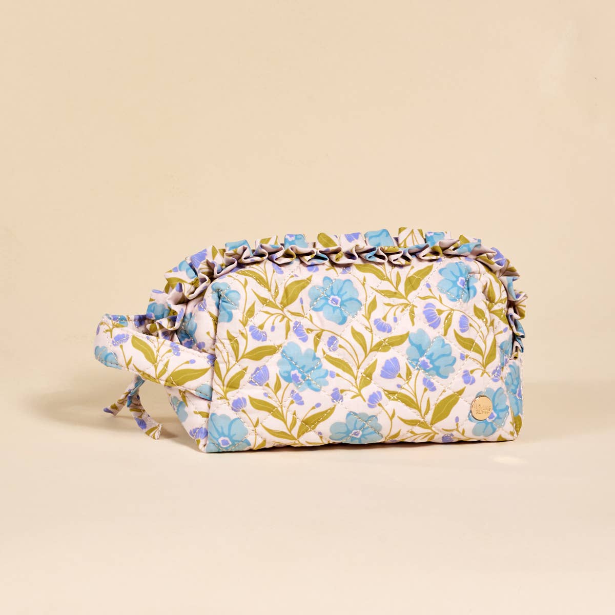 Poppin' Petals Quilted Cosmetic Pouch