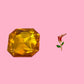 Rose Stem Gold Charm