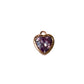 Heart Birthstone Gold Charm