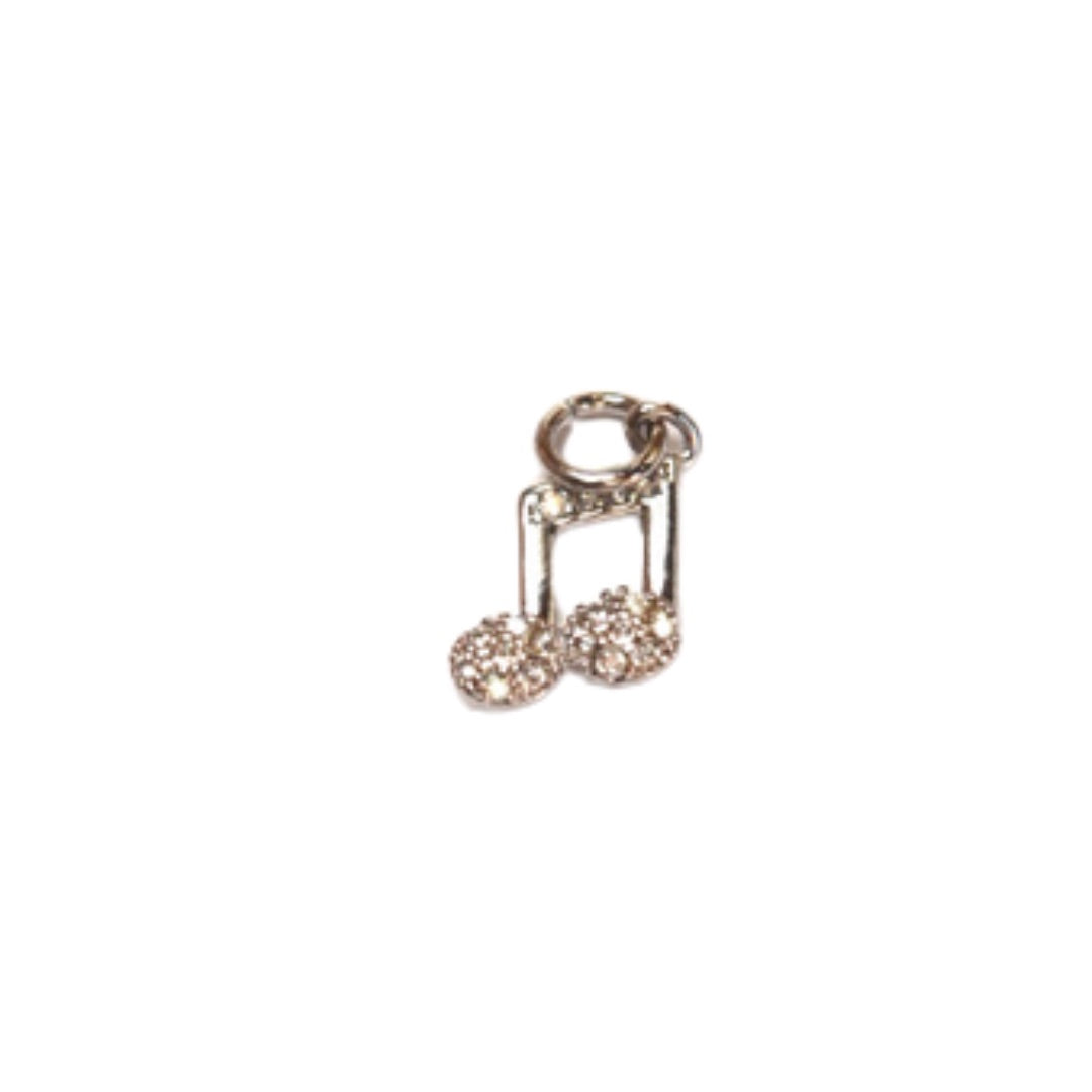 Silver Music Note Charm