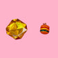 Burger Gold Charm