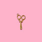 Scissors Gold Charm