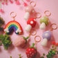 Rainbow Felt Keychain