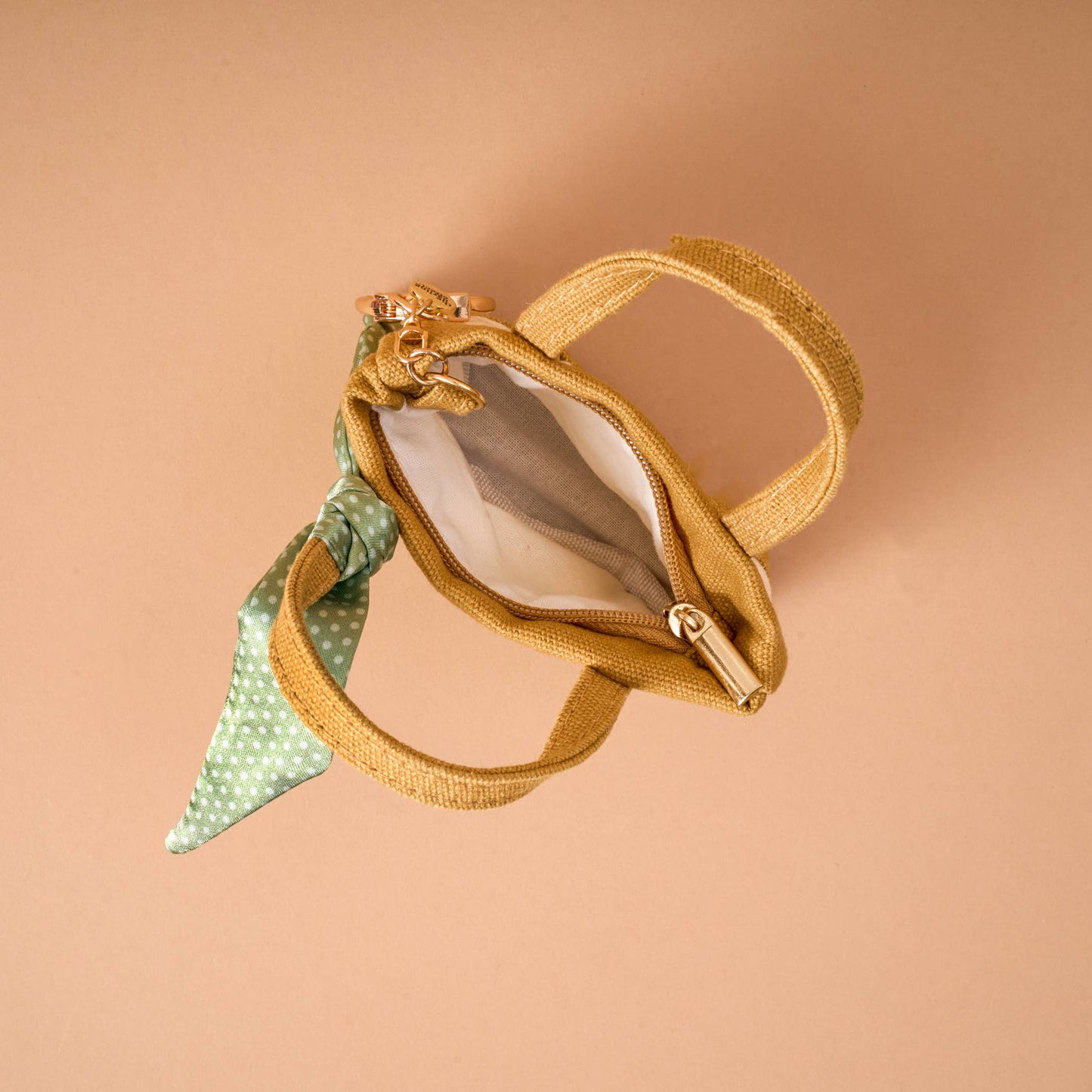 Tiny Tote Bag Charm-Honey Blossom