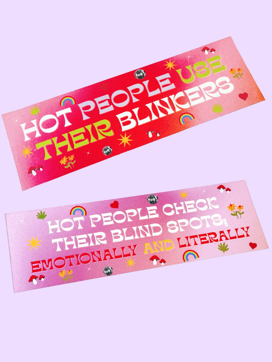 Hot People Use Their Blinkers Bumper Magnet