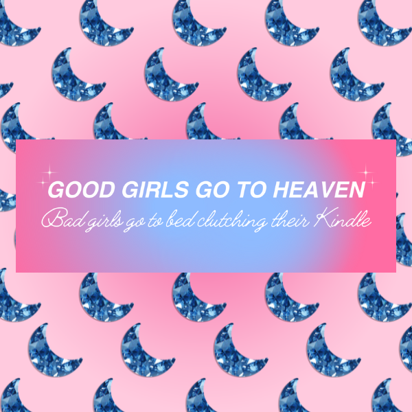 Good Girls/Bad Girls Go To Bed Clutching Their Kindle Car Bumper Magnet