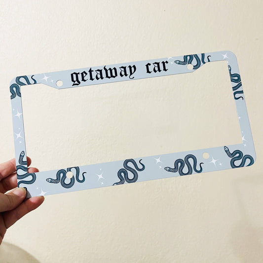 Getaway Car License Plate Frame