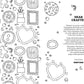 Craft & Create - Junk Journaling Coloring Book