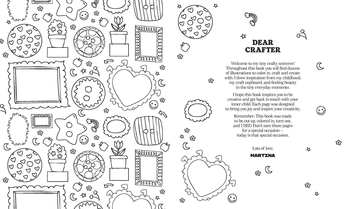 Craft & Create - Junk Journaling Coloring Book