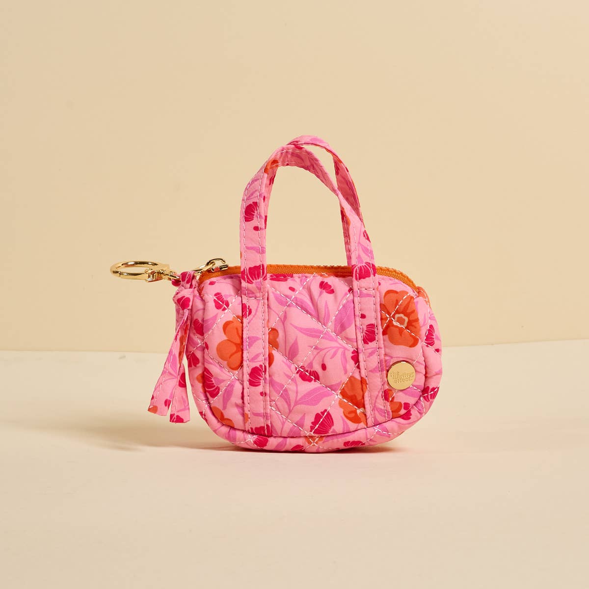 Itty Bitty Duffle Bag Charm – Hot Pink Petals