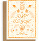 Apricot Icons Birthday Card