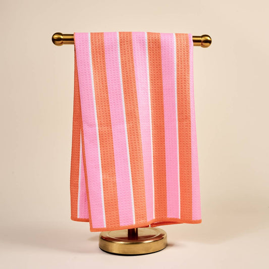 Sicily Stripes Pink Tea Towel