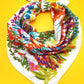 Bright Floral Cotton Bandana Scarf