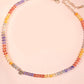 Mini Initial Multi Color Beaded Necklace