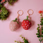 Strawberry Felt Keychain
