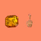 Skeleton Hand Gold Charm
