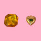 Bejeweled Heart Gold Charm