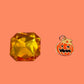 Enamel Pumpkin Gold Charm