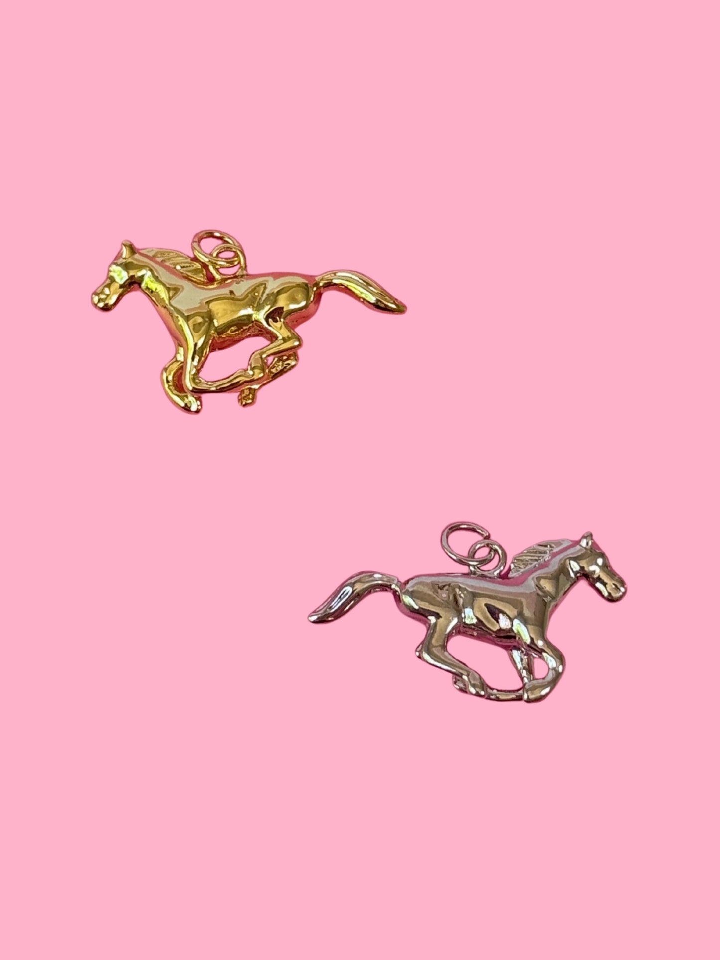 Horse Girl Charm (Gold + Silver)