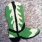 Cowboy Boot Punch Needle Wall Hanging