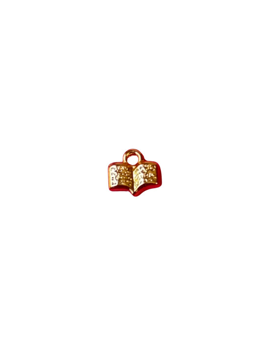 Open Book Gold Charm