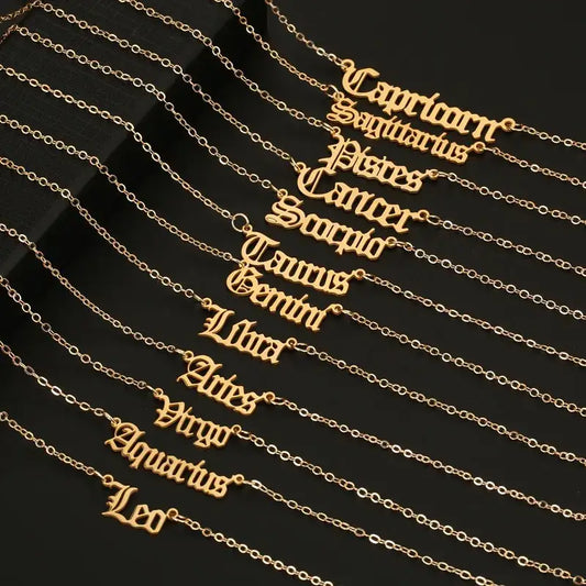Star Sign Zodiac Necklace