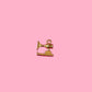 Baby Sewing Machine Gold Charm