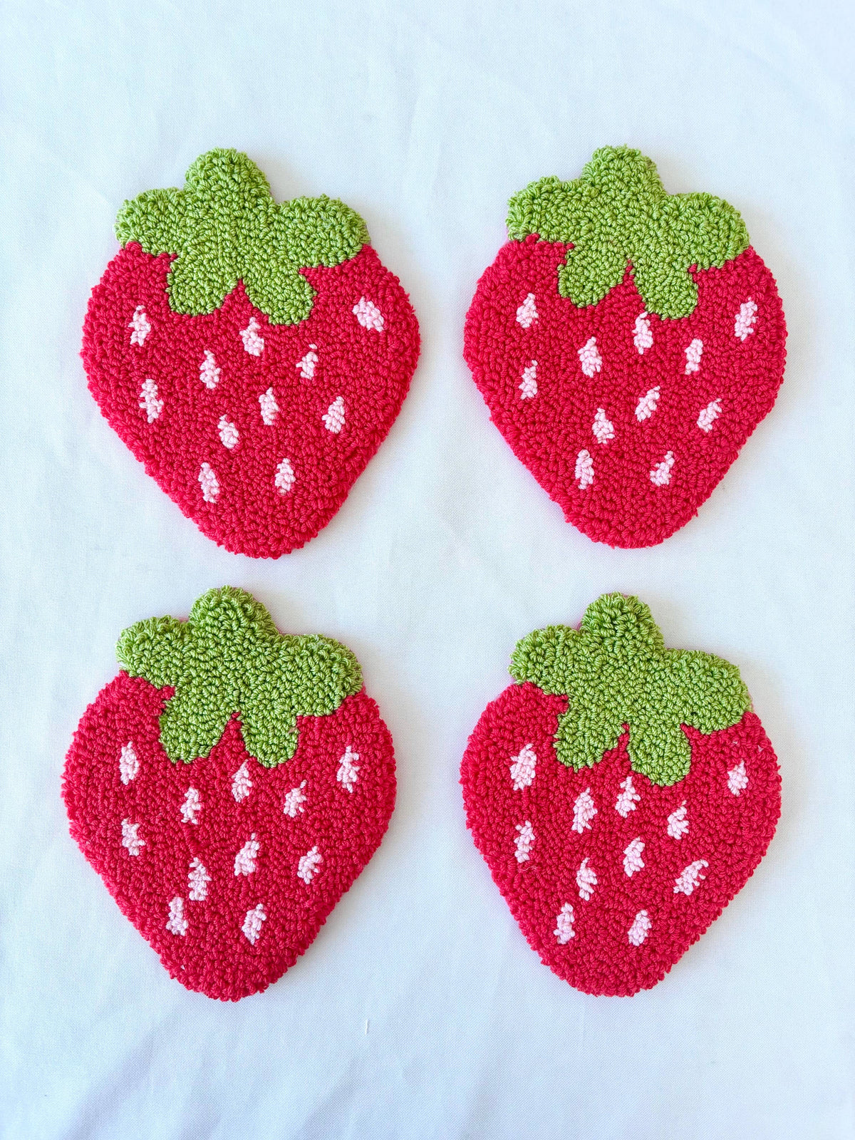Strawberry Mug Rug
