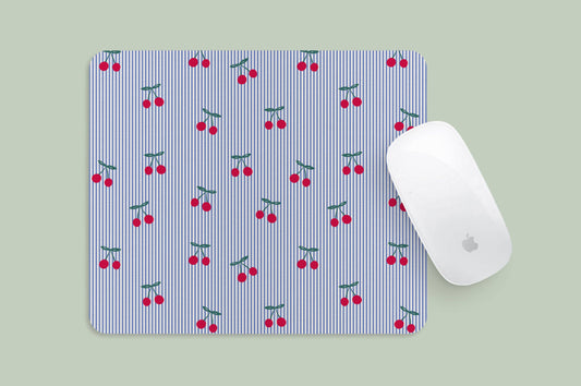 Cherry Pinstripe Mousepad