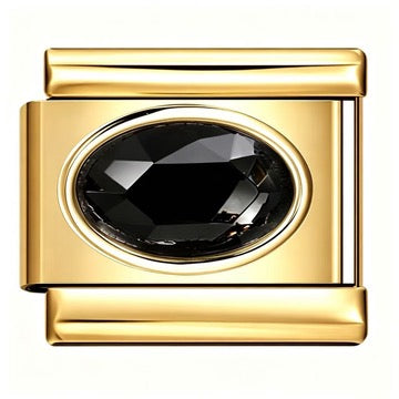 Gold Birthstone Italian Charm
