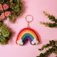 Rainbow Felt Keychain