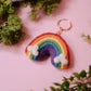 Rainbow Felt Keychain