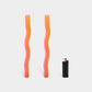 Orange & Pink Wiggle Candles - (2 Pack)