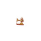 Baby Sewing Machine Gold Charm