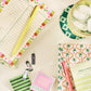 Checkered Flower Daily Planner Notepad