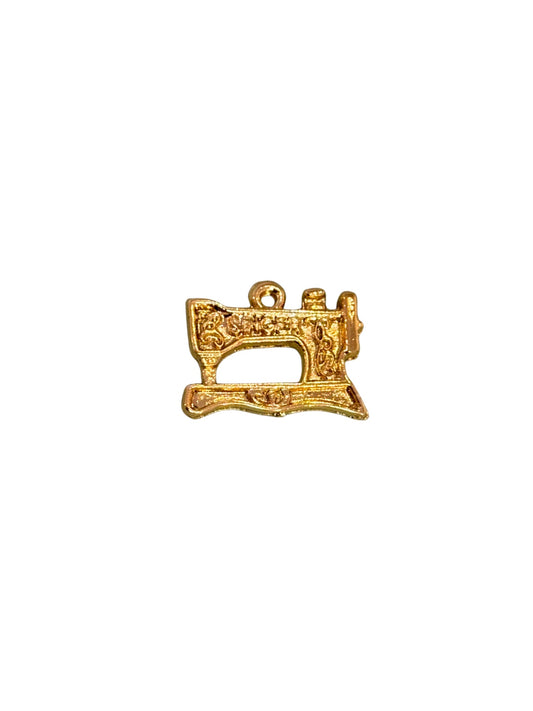 Large Sewing Machine Gold Charm