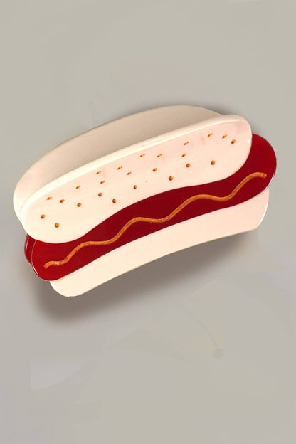 Jumbo Hotdog Hair Claw Clip