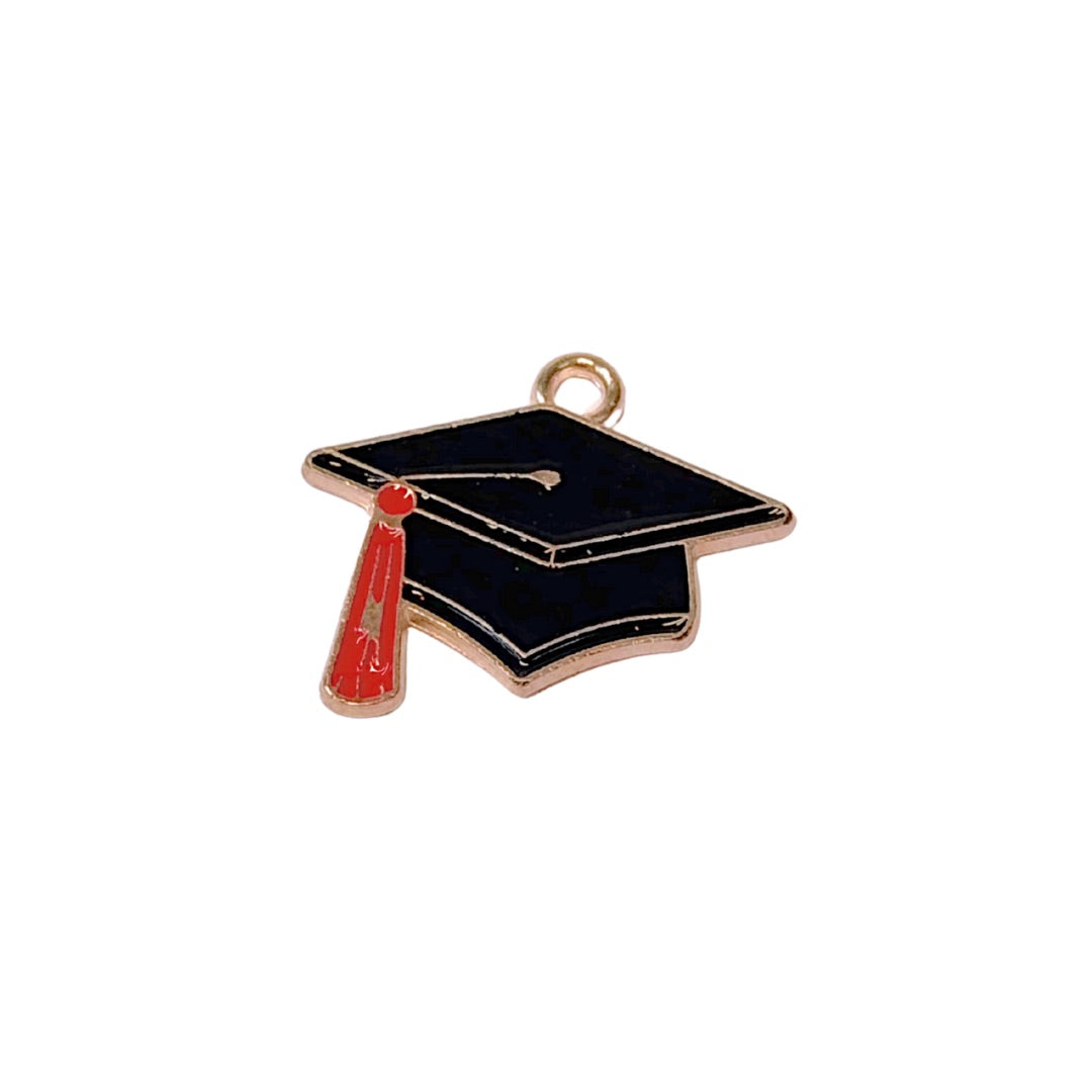 Graduate Cap Gold Charm