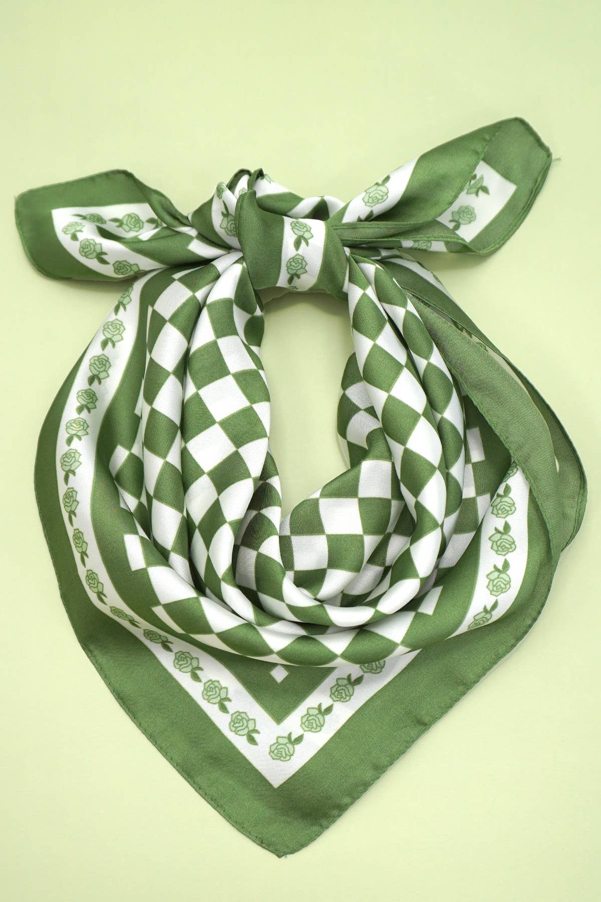 Checkered Bandana Scarf