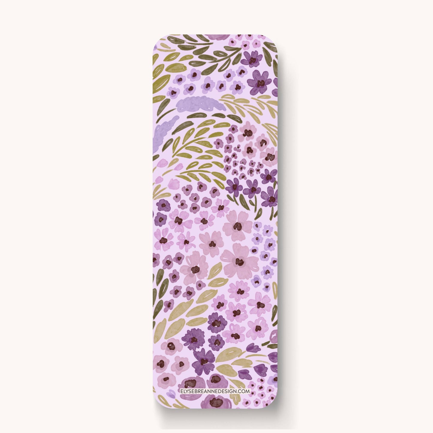 Lilac Floral Bookmark