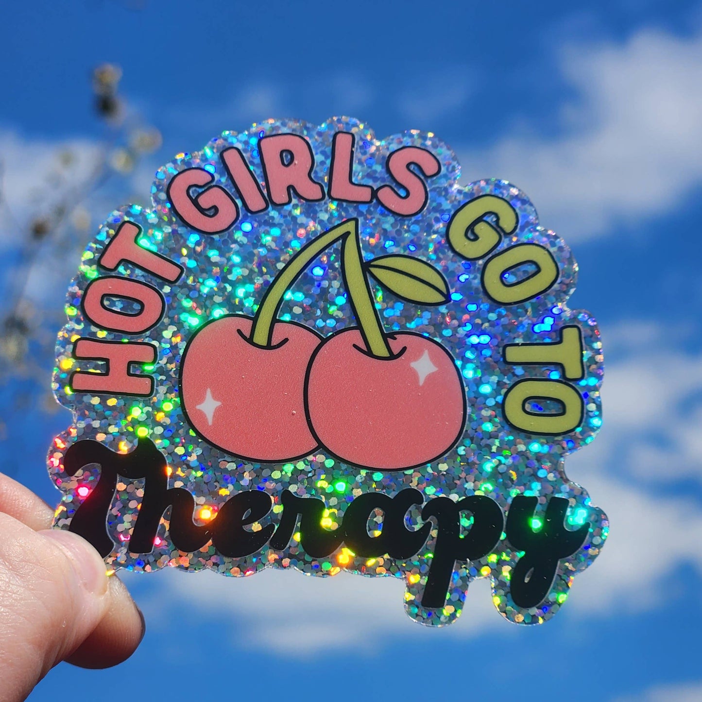 Hot Girls Go to Therapy Sticker