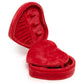 Fancy Heart Velvet Jewelry Zip Case