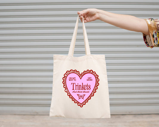 On My Way To Get More Trinkets Canvas Tote Bag