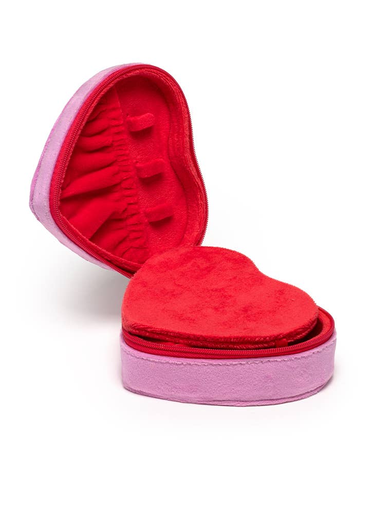 Coquette Cutie Velvet Jewelry Zip Case