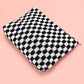 Travel Checker Makeup Cosmetic Pouch Bag