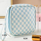 Travel Checker Makeup Cosmetic Pouch Bag