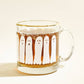 Boo Gold Rimmed Glass Coffee Mug