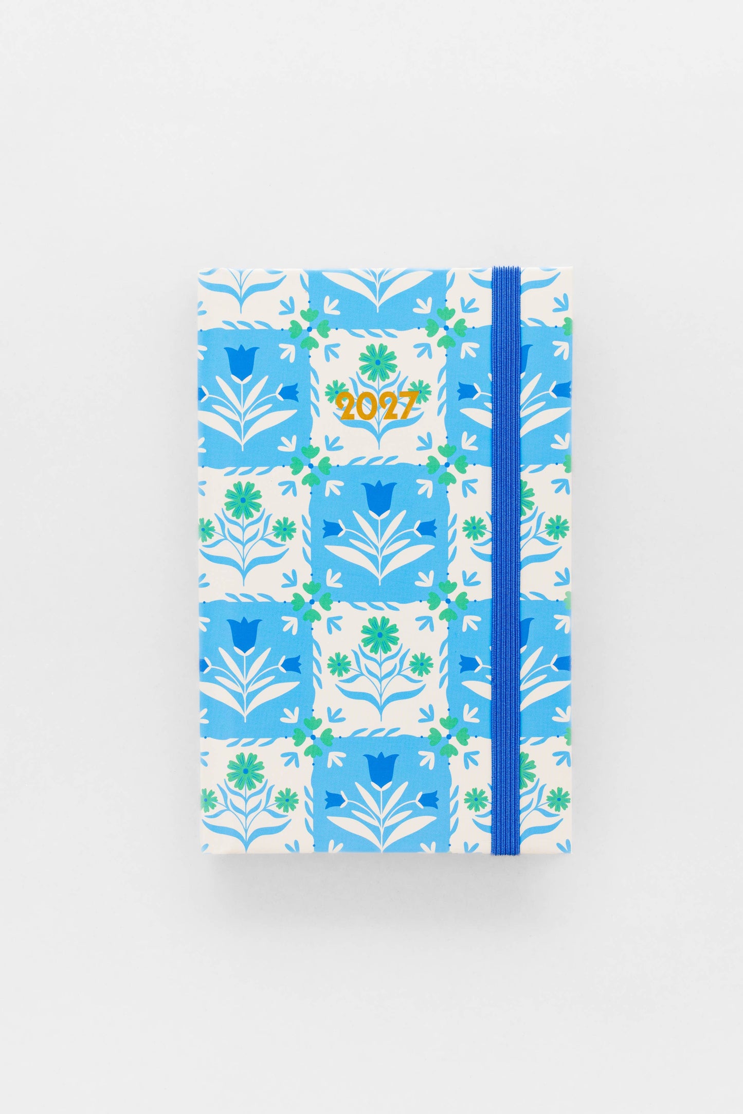 12 Month Classic Planner - Blue Tile Floral