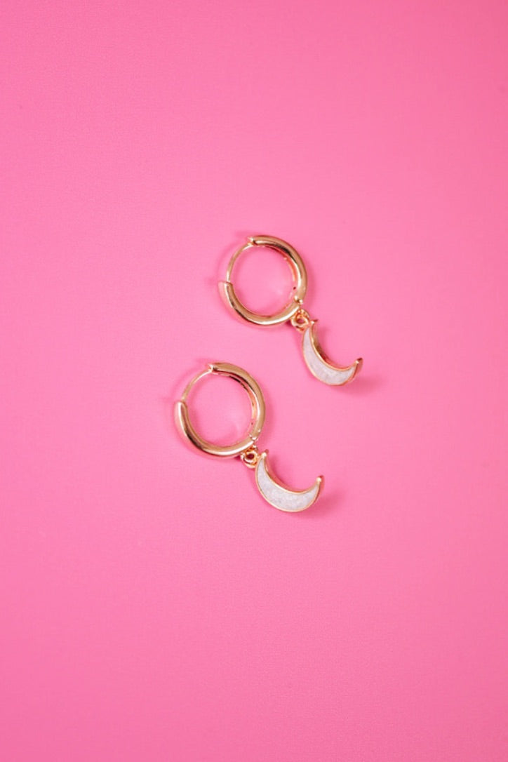 Gold Opal Moon Huggies